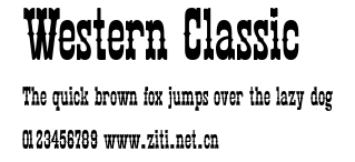 Western Classic.ttf字體轉換器圖片