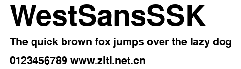 WestSansSSK.ttf字體轉換器圖片