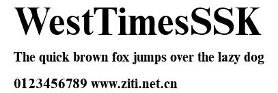 WestTimesSSK.ttf字體轉換器圖片