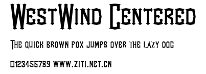 WestWind Centered.ttf字體轉換器圖片