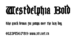 Westdelphia Bold.ttf字體轉換器圖片