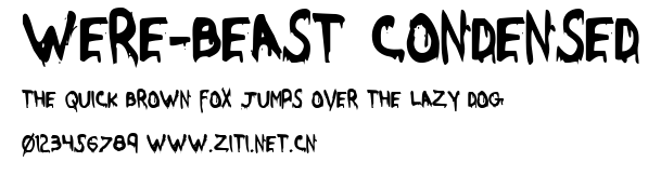 Were-Beast Condensed.ttf