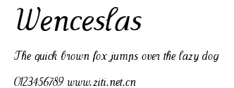 Wenceslas.ttf字體轉換器圖片