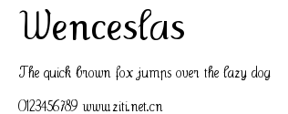 Wenceslas.ttf字體轉換器圖片