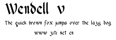 Wendell v1.ttf字體轉換器圖片