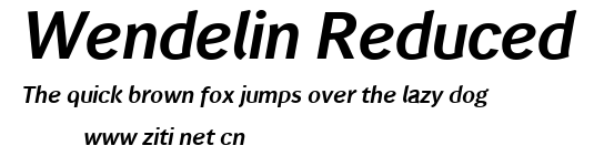 Wendelin Reduced.ttf字體轉換器圖片