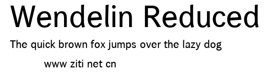 Wendelin Reduced.ttf字體轉換器圖片