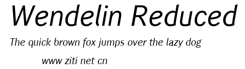 Wendelin Reduced.ttf字體轉換器圖片