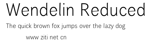 Wendelin Reduced.ttf字體轉換器圖片