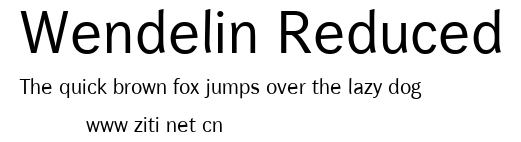 Wendelin Reduced.ttf字體轉換器圖片