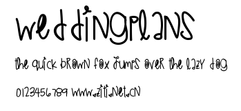 WeddingPlans.ttf字體轉換器圖片