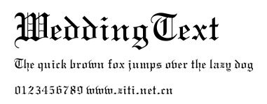 WeddingText.ttf字體轉換器圖片
