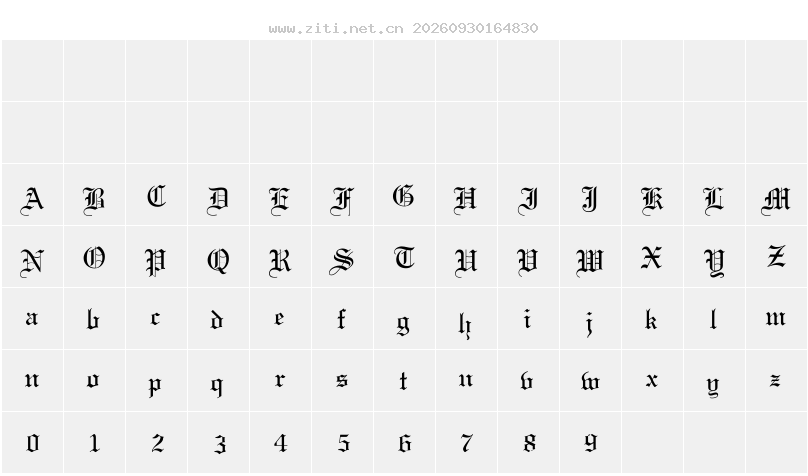 字符映射圖