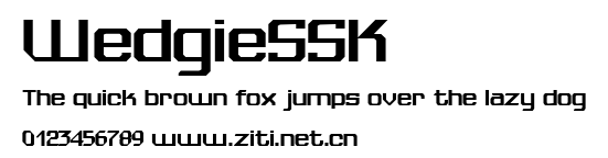 WedgieSSK.ttf字體轉換器圖片