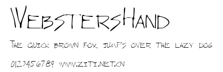 WebstersHand.ttf字體轉換器圖片
