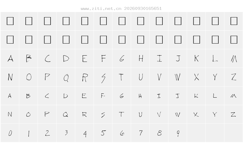 字符映射圖