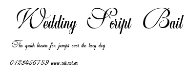 Wedding Script Bail.ttf字體轉換器圖片