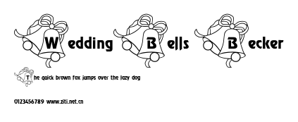 WeddingBells Becker.ttf字體轉換器圖片