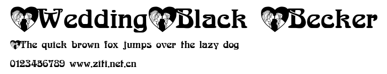 WeddingBlack Becker.ttf