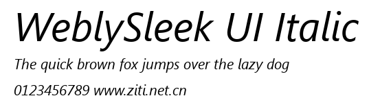 WeblySleek UI Italic.ttf字體轉換器圖片