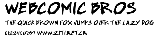 Webcomic Bros.ttf字體轉換器圖片