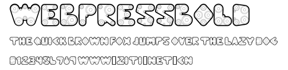 WebPressBold.ttf字體轉換器圖片