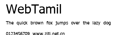 WebTamil.ttf字體轉換器圖片