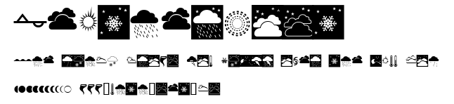 WeatherFont.ttf字體轉換器圖片