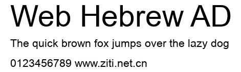 Web Hebrew AD.ttf字體轉換器圖片
