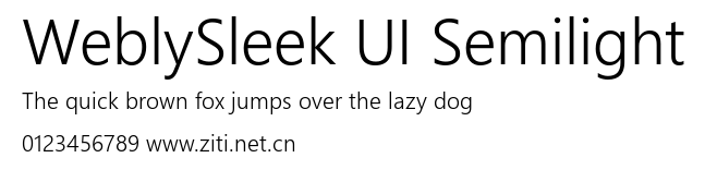 WeblySleek UI Semilight.ttf字體轉換器圖片