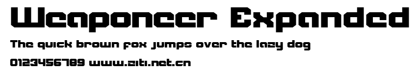 Weaponeer Expanded.ttf字體轉換器圖片