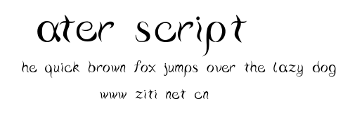 Water script.ttf字體轉換器圖片