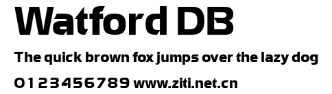 Watford DB.ttf字體轉換器圖片