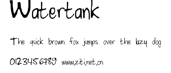 Watertank.ttf字體轉換器圖片