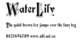 WaterLily.ttf字體轉換器圖片