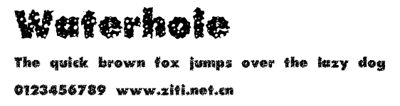 Waterhole.ttf字體轉換器圖片