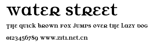 Water Street.ttf字體轉換器圖片