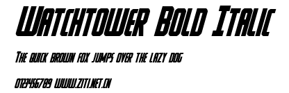 Watchtower Bold Italic.ttf