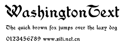 WashingtonText.ttf字體轉換器圖片