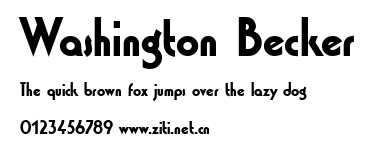 Washington Becker.ttf字體轉換器圖片