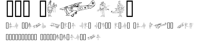 WW1 Planes.ttf字體轉換器圖片