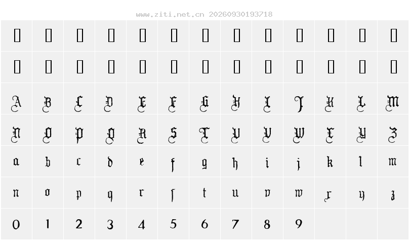 字符映射圖