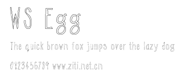 WS Egg.ttf字體轉換器圖片