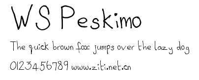 WS Peskimo.ttf字體轉換器圖片