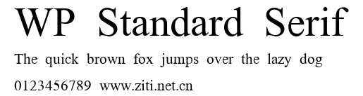 WP Standard Serif.ttf字體轉換器圖片