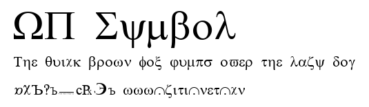 WP Symbol.ttf字體轉換器圖片