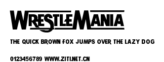 WRESTLEMANIA.ttf字體轉換器圖片