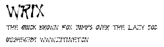 WRIX.ttf字體轉換器圖片