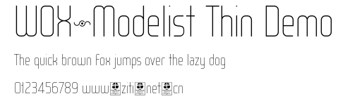 WOX~Modelist Thin Demo.otf字體轉換器圖片