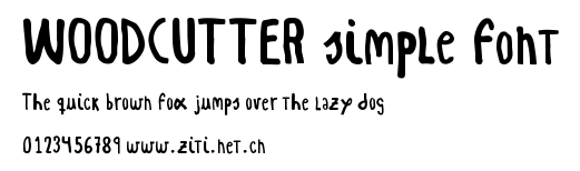 WOODCUTTER simple font.ttf